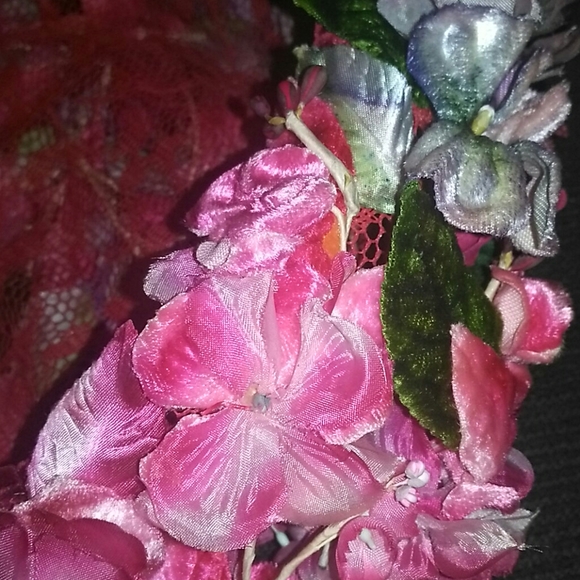 🌛 Scrumptious VINTAGE Lisa Designs Floral Hat - Picture 8 of 11